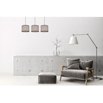 Candelabro suspenso NEXO 3xE27/60W/230V