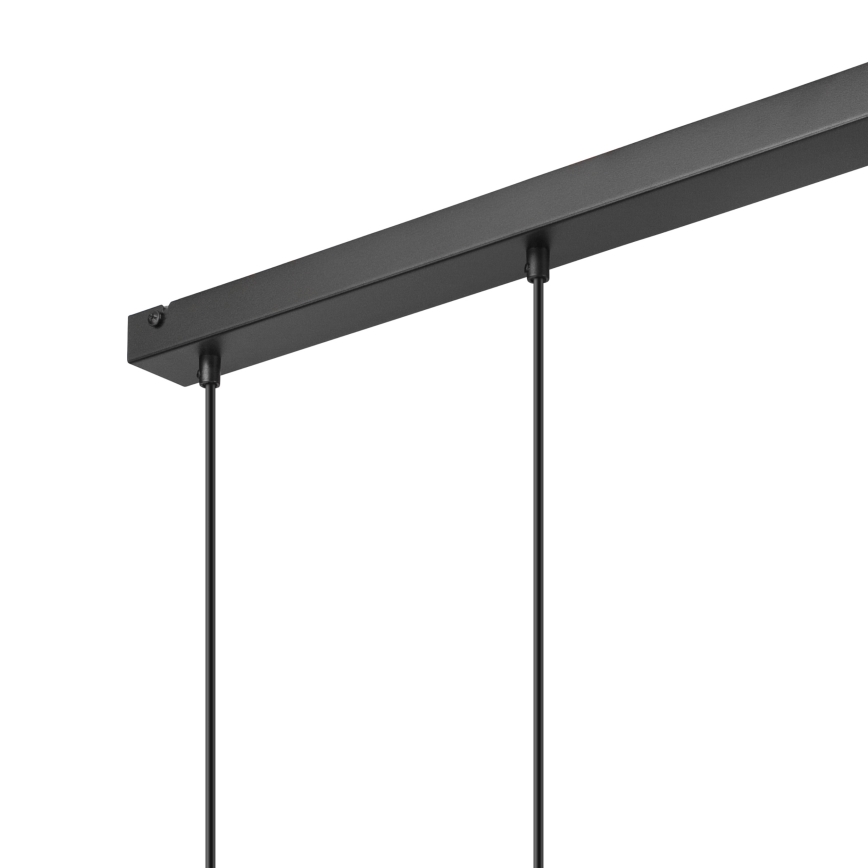 Candelabro suspenso NICO 3xE27/60W/230V preto/faia