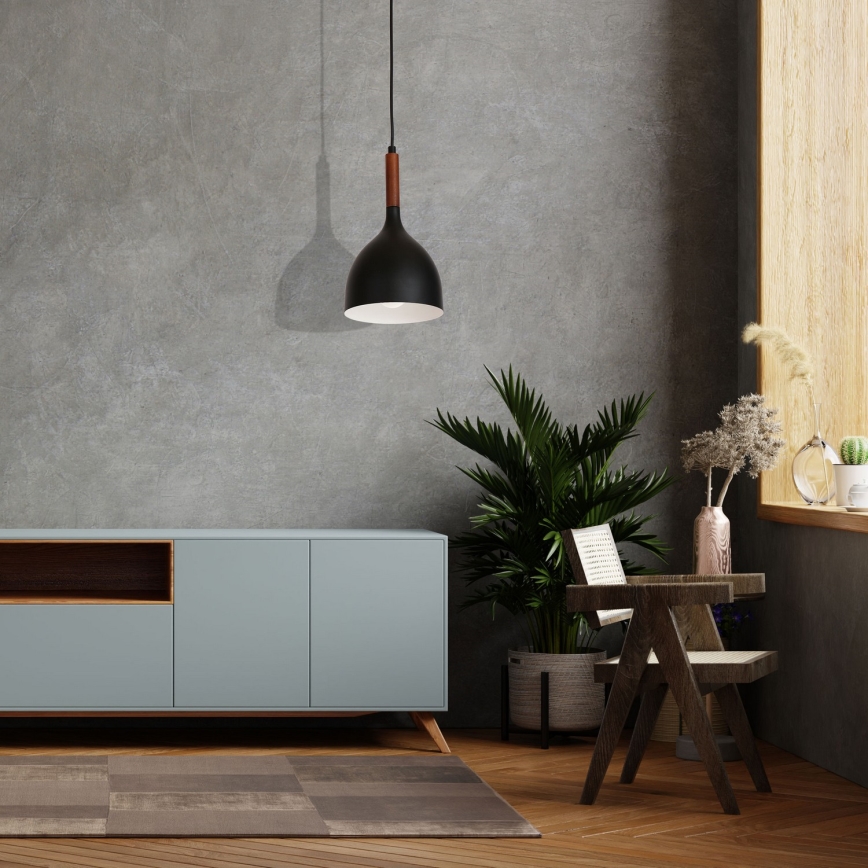 Candelabro suspenso NOAK WOOD 1xE27/60W/230V