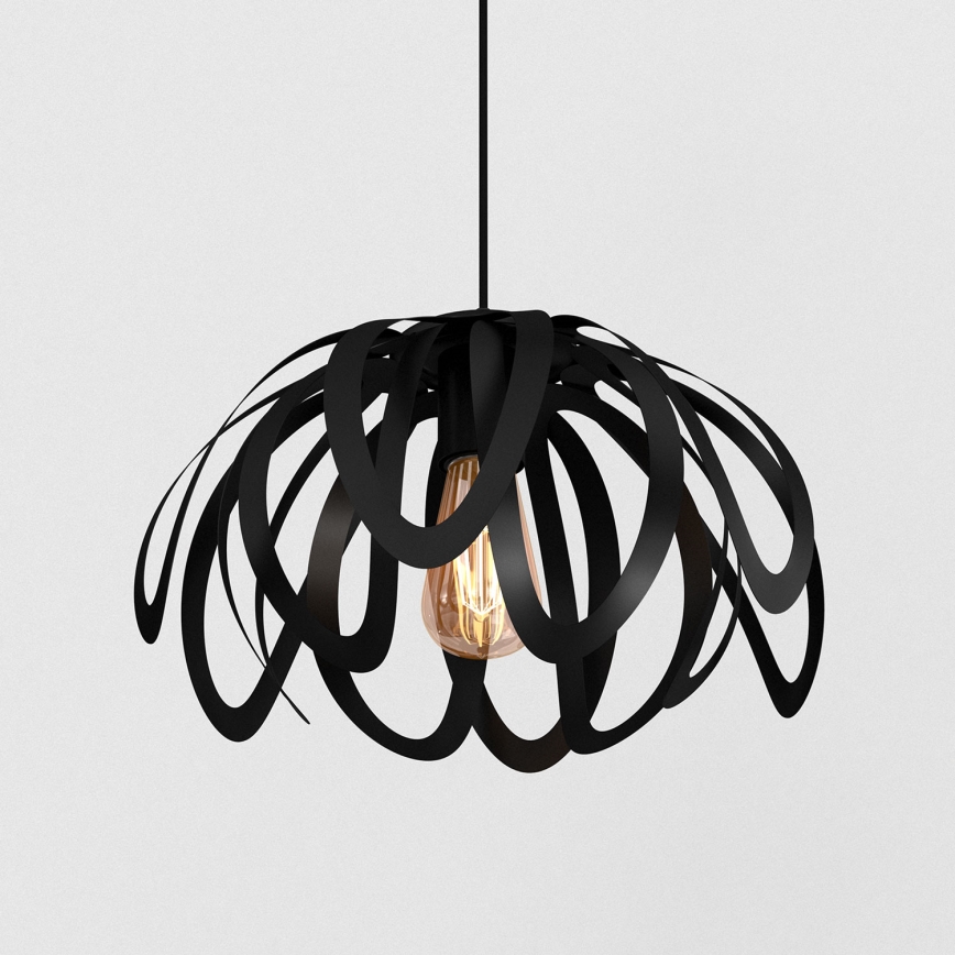 Candelabro suspenso ORCHID 1xE27/60W/230V preto