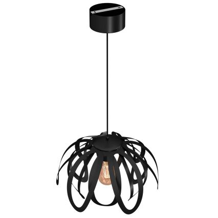 Candelabro suspenso ORCHID 1xE27/60W/230V preto