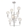 Candelabro suspenso ORLANDO 8xE27/60W/230V prateado