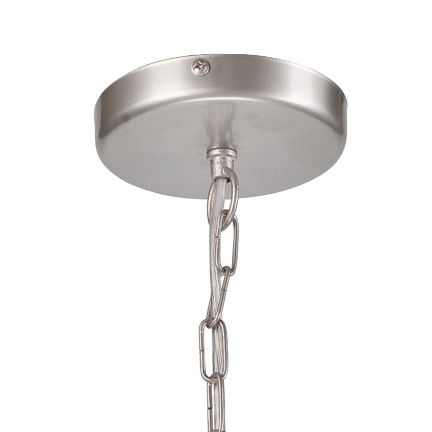 Candelabro suspenso ORLANDO 8xE27/60W/230V prateado