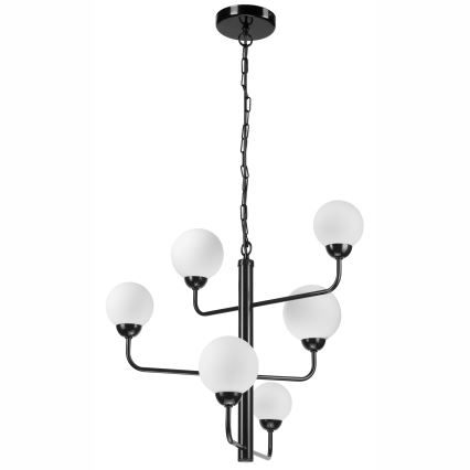 Candelabro suspenso OSCAR 6xG9/5W/230V preto