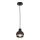 Candelabro suspenso OVAL 1xE27/60W/230V preto