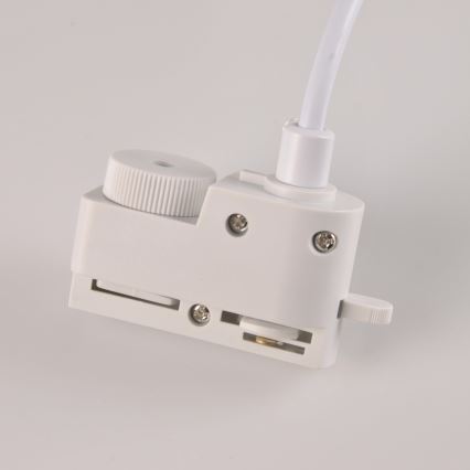 Candelabro suspenso para sistema de carril MARIBEL 3xGU10/10W/230V + 1 m sistema de carril branco