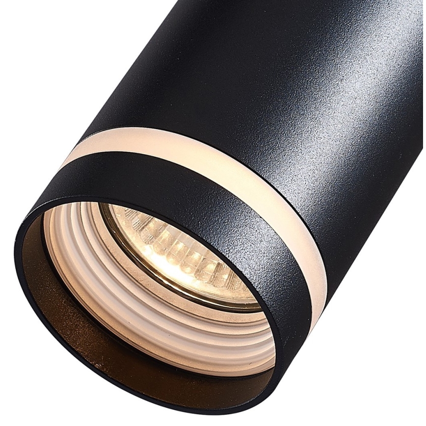 Candelabro suspenso para sistema de carril PIPE 1xGU10/25W/230V preto