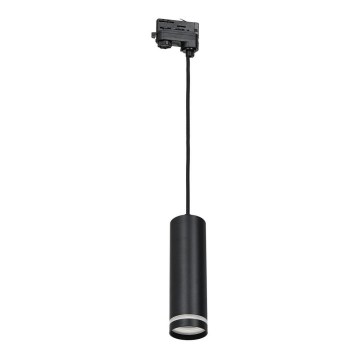 Candelabro suspenso para sistema trifásico de carril PIPE 1xGU10/25W/230V preto