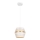 Candelabro suspenso PARIS 1xE27/60W/230V branco/dourado