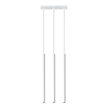 Candelabro suspenso PASTELO 3xG9/8W/230V branco