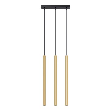Candelabro suspenso PASTELO 3xG9/8W/230V dourada
