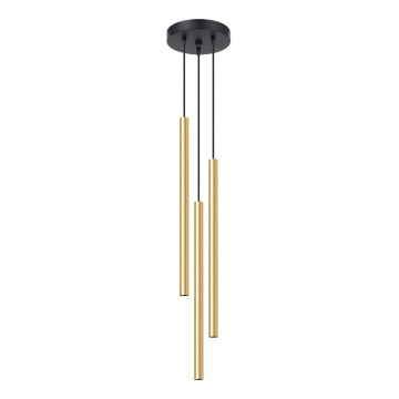 Candelabro suspenso PASTELO 3xG9/8W/230V dourada