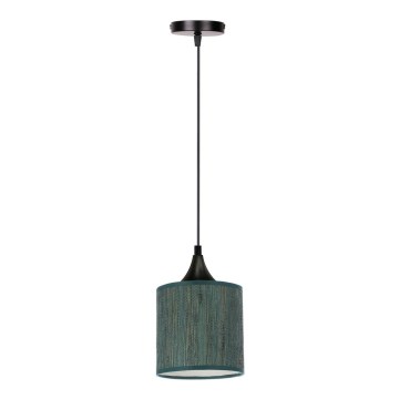 Candelabro suspenso PATTI 1xE27/60W/230V diâmetro 15 cm verde