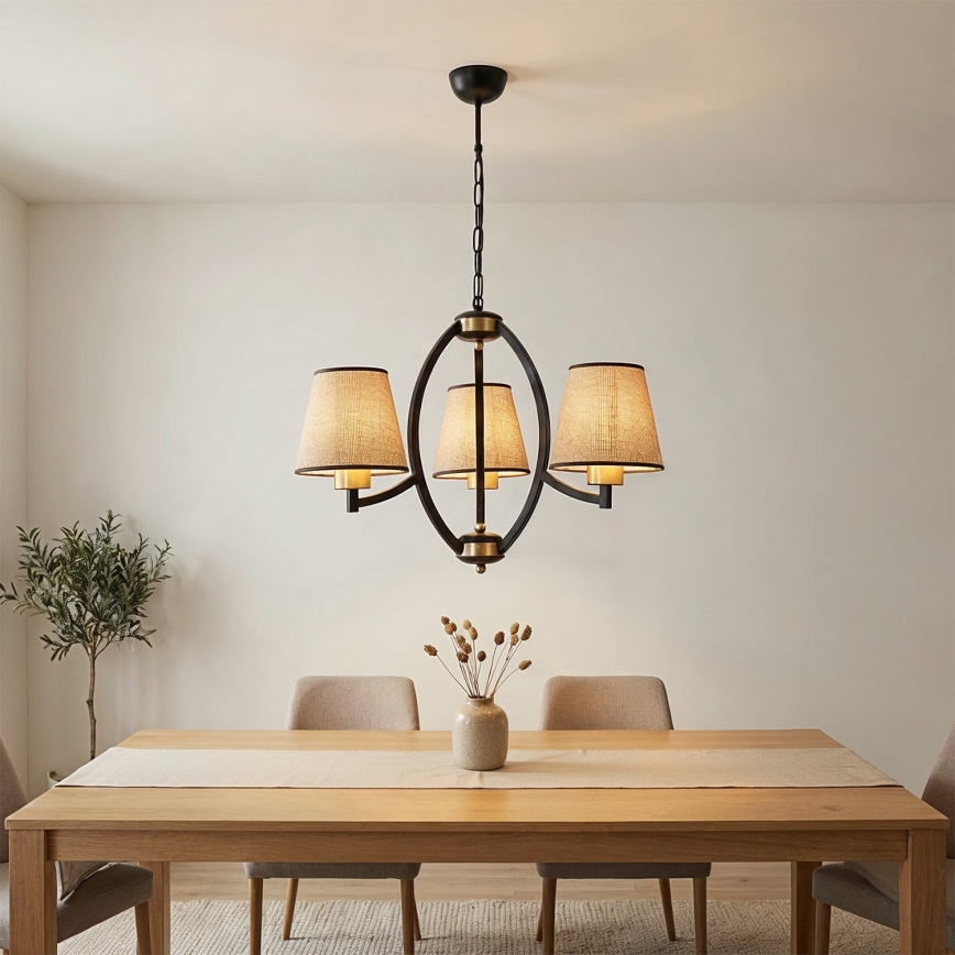 Candelabro suspenso PAUL 3xE27/60W/230V