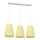 Candelabro suspenso PINIO 3xE27/60W/230V amarelo