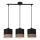 Candelabro suspenso PORTO 3xE27/60W/230V preto/castanho