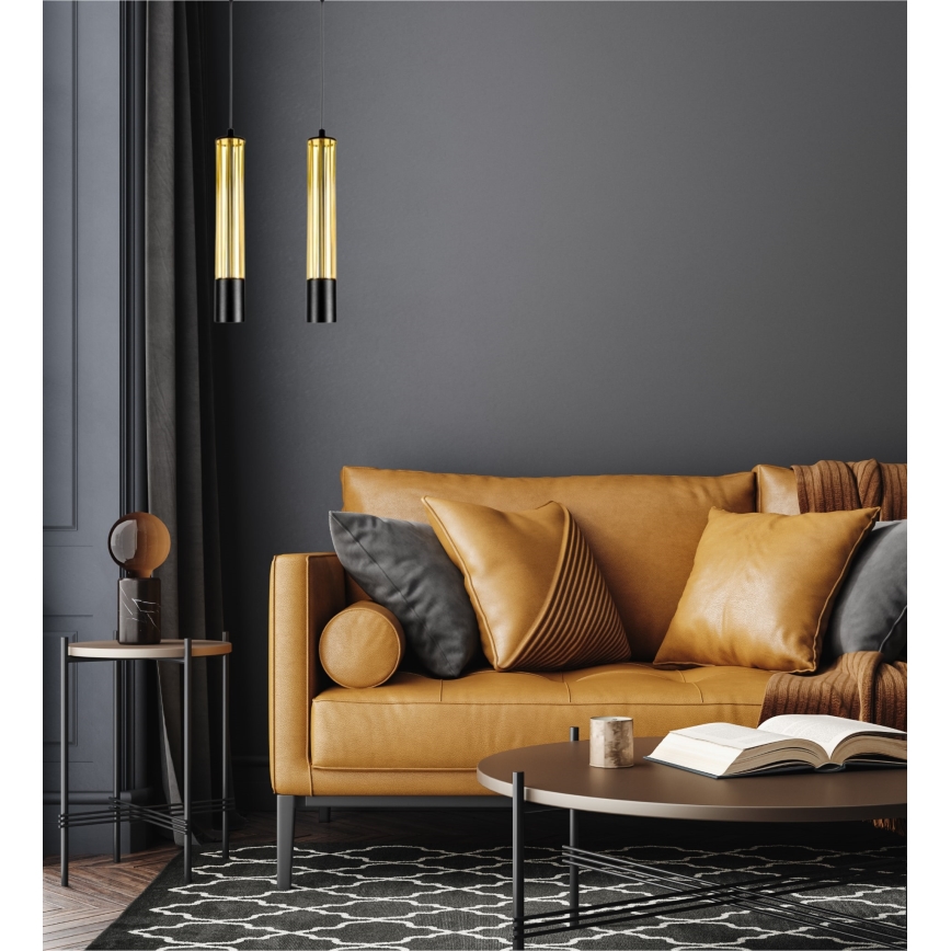 Candelabro suspenso PRESCOT 2xGU10/40W/230V dourado