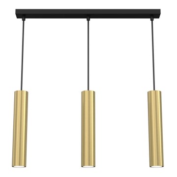 Candelabro suspenso RAITO 3xGU10/8W/230V latão