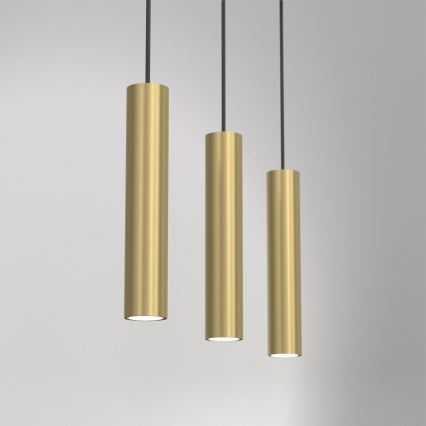 Candelabro suspenso RAITO 3xGU10/8W/230V latão