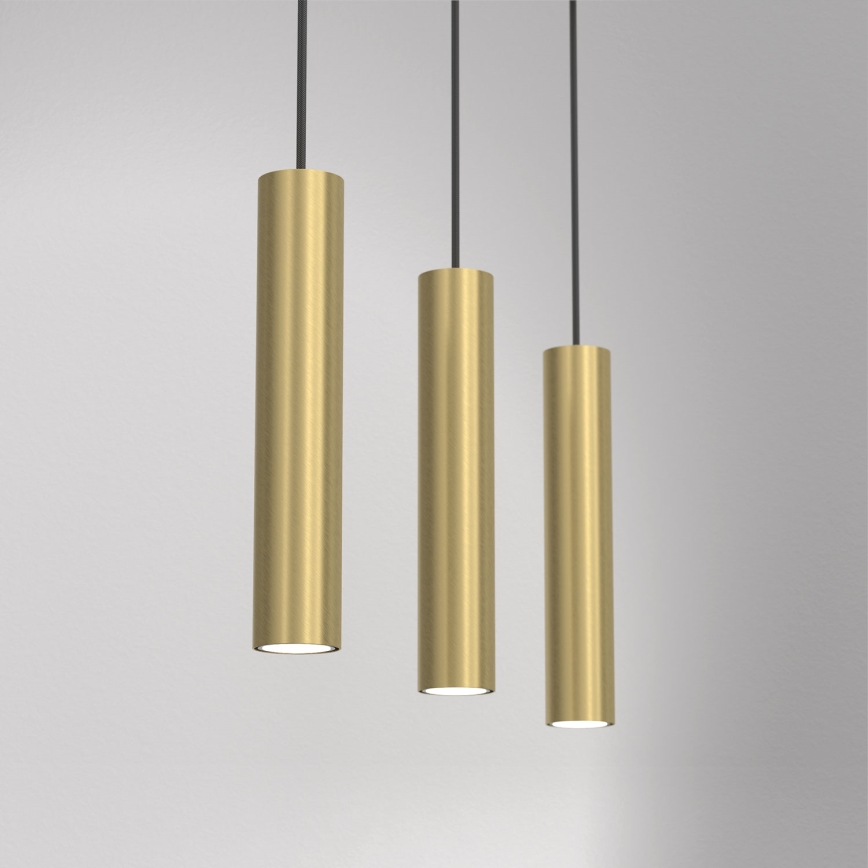 Candelabro suspenso RAITO 3xGU10/8W/230V latão