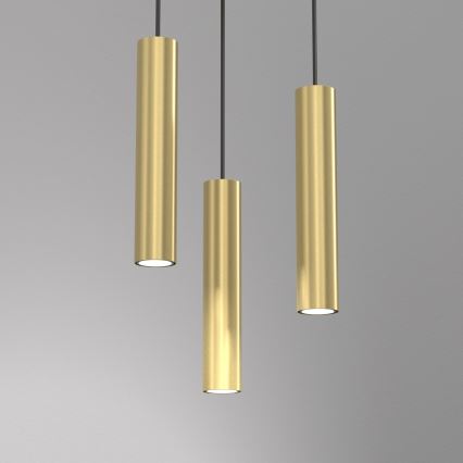 Candelabro suspenso RAITO 3xGU10/8W/230V latão