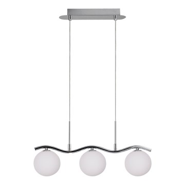 Candelabro suspenso RAMON 3xG9/40W/230V cromado brilhante