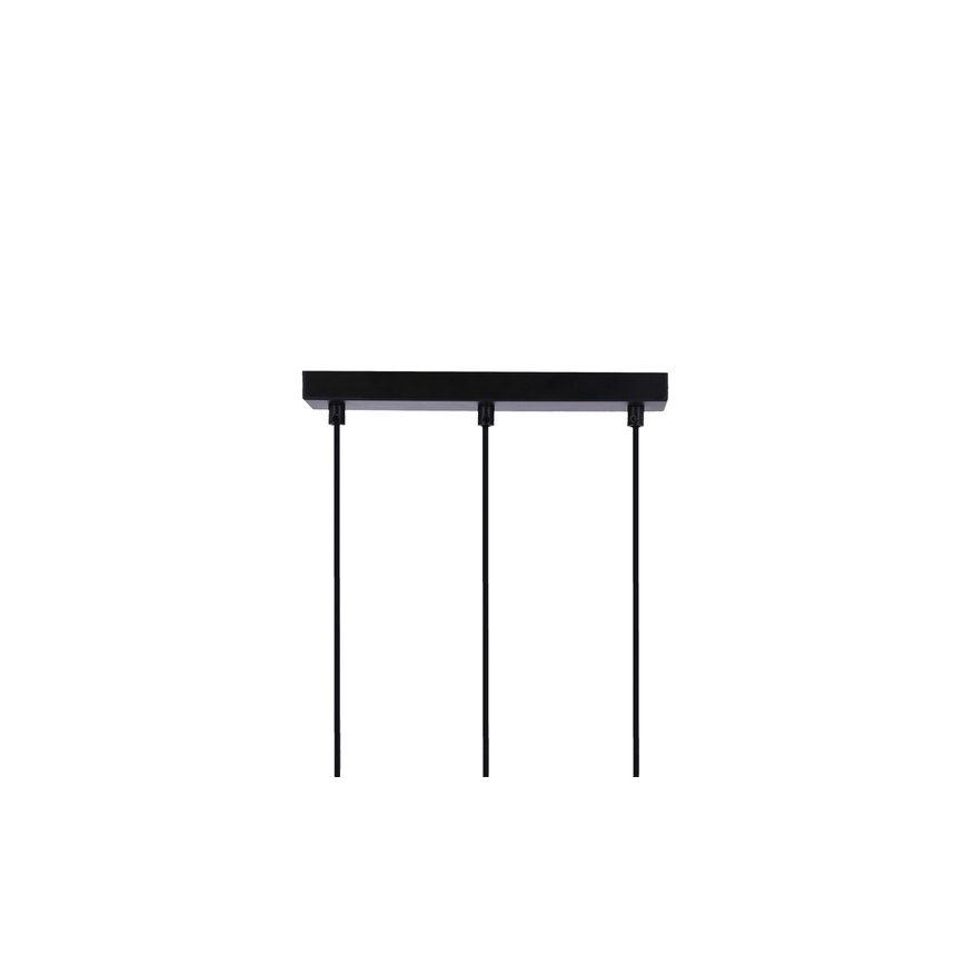 Candelabro suspenso RENO 3xE27/40W/230V preto/castanho