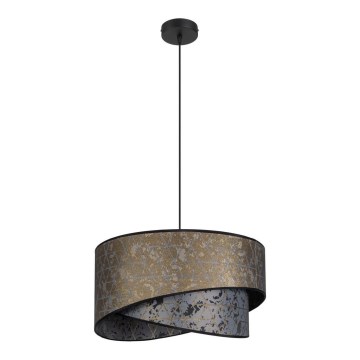 Candelabro suspenso REZO 1xE27/60W/230V cinzento/dourado