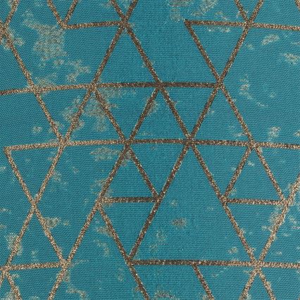 Candelabro suspenso REZO 1xE27/60W/230V turquesa/dourado