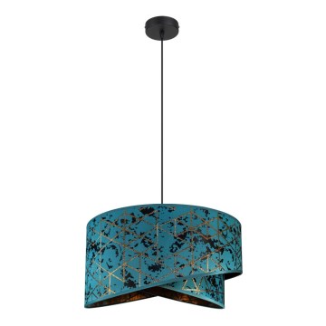 Candelabro suspenso REZO 1xE27/60W/230V turquesa