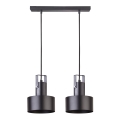 Candelabro suspenso RIF 2xE27/60W/230V preto