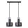 Candelabro suspenso RIF 2xE27/60W/230V preto