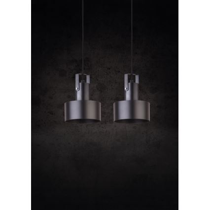 Candelabro suspenso RIF 2xE27/60W/230V preto