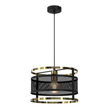 Candelabro suspenso RIM 1xE27/60W/230V preto/dourado