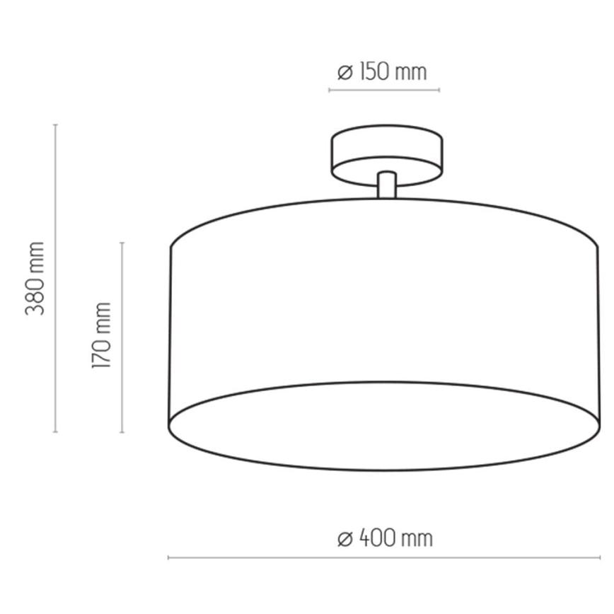 Candelabro suspenso RONDO 4xE27/15W/230V d. 40 cm bege