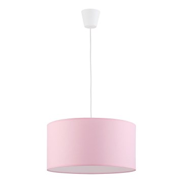 Candelabro suspenso RONDO KIDS 1xE27/15W/230V rosa