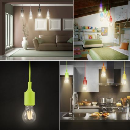 Candelabro suspenso ROXY 1xE27/60W/230V verde