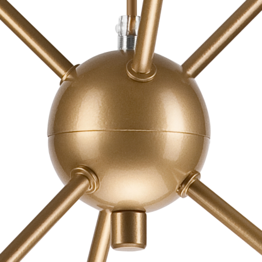 Candelabro suspenso RUBBY BALL 6xG9/5W/230V dourada