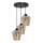 Candelabro suspenso SANTIAGO 3xE27/60W/230V castanho