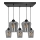 Candelabro suspenso SANTIAGO 5xE27/60W/230V preto