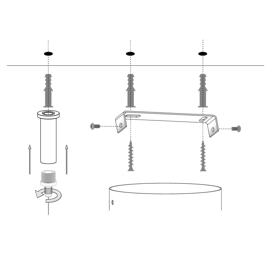 Candelabro suspenso SILIA 5xG9/12W/230V preto