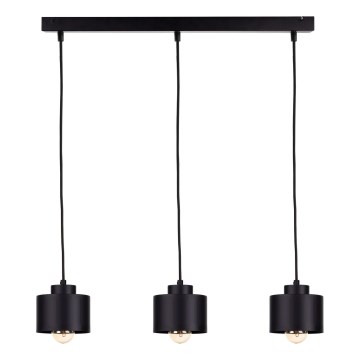 Candelabro suspenso SIMPLY BLACK 3xE27/60W/230V