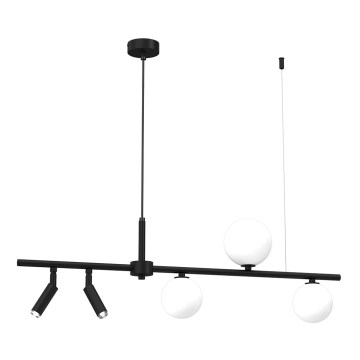 Candelabro suspenso SIRIO 5xG9/25W/230V preto
