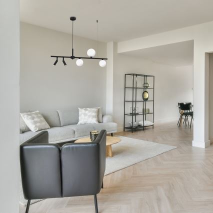 Candelabro suspenso SIRIO 5xG9/25W/230V preto