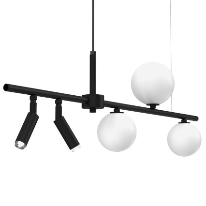 Candelabro suspenso SIRIO 5xG9/25W/230V preto