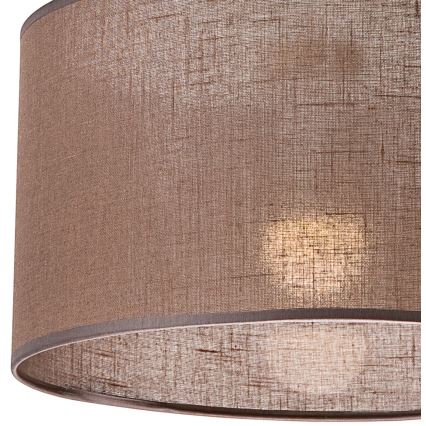 Candelabro suspenso SIRJA 1xE27/60W/230V castanho