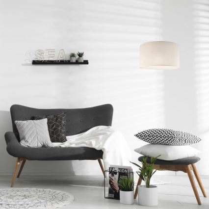 Candelabro suspenso SIRJA 1xE27/60W/230V cremoso