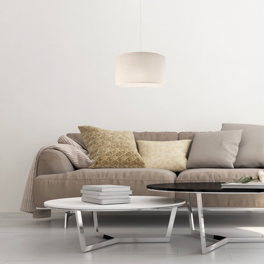 Candelabro suspenso SIRJA 1xE27/60W/230V cremoso