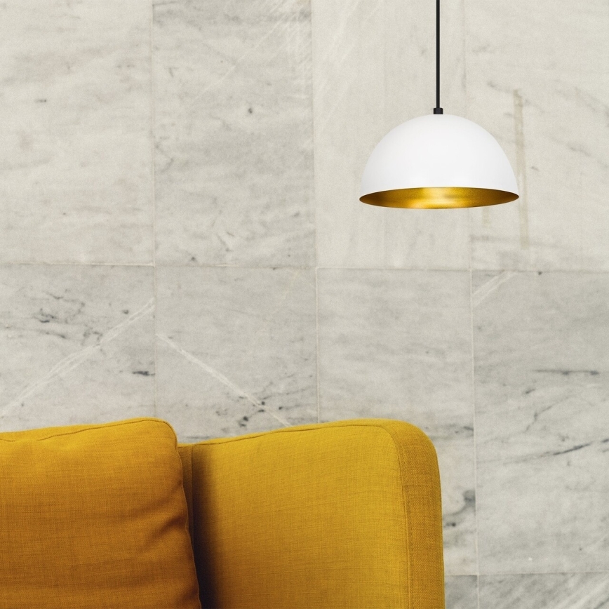 Candelabro suspenso SIVANI 1xE27/40W/230V branco