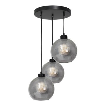 Candelabro suspenso SOFIA 3xE27/60W/230V preto